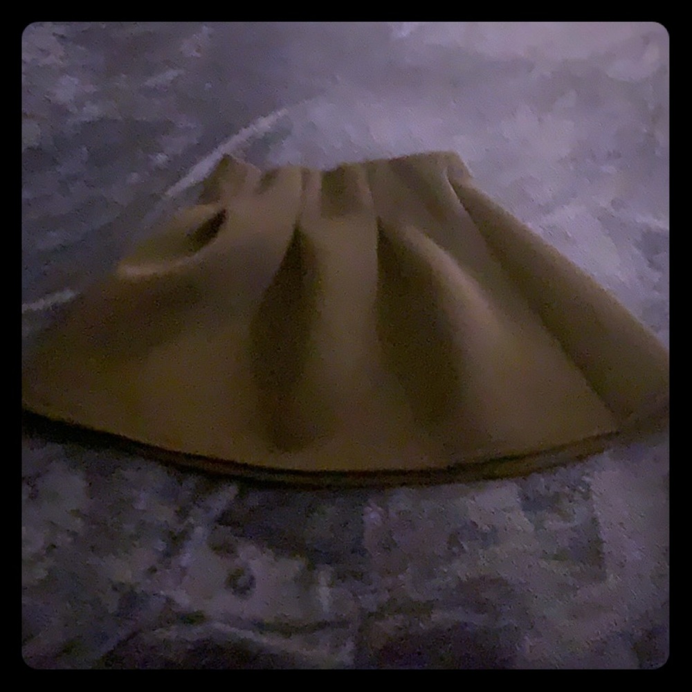 Black pleated skirt
